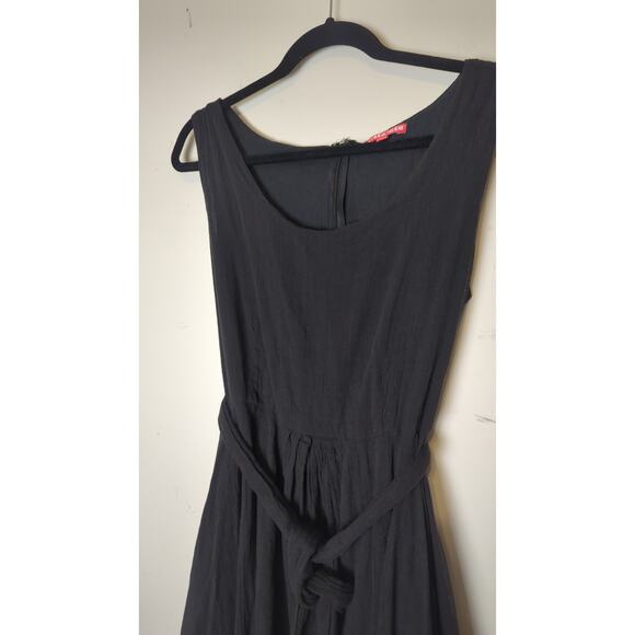 Fairy Grunge Handkerchief Midi Gauzy Whimsigoth Knit Dress Black Large - Picture 2 of 11